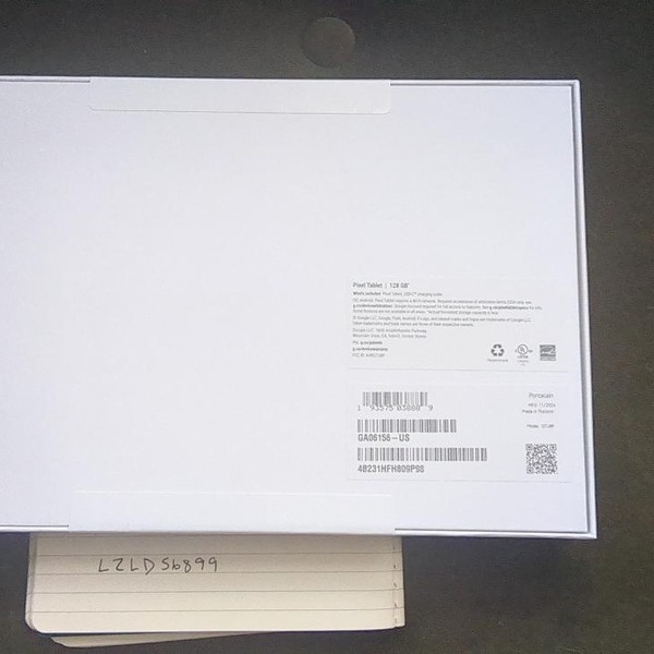 Google Pixel Tablet 11 inch - Wi-Fi, 128 GB, Porcelain, 8 GB, NO Dock