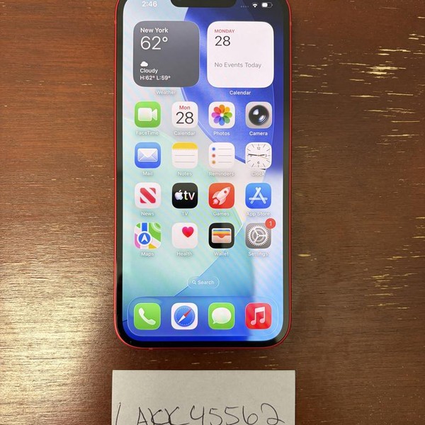 Apple iPhone 13 - Unlocked, 128 GB, Red, A2482