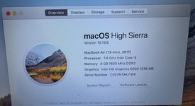 Mint
													MacBook Air 2017 - 13" - I5, Silver, 128 GB, 8 GB, photo 5 of 10