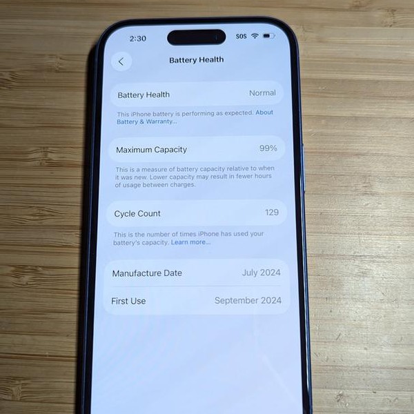 Apple iPhone 16 - Verizon, 128 GB, Ultramarine, A3081