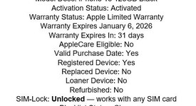 Mint
													Apple iPhone 15 - Unlocked, Black, 128 GB, A2846, photo 1 of 9