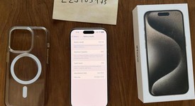 Good
													Apple iPhone 15 Pro - Unlocked, Natural, 256 GB, A2848, photo 2 of 12
