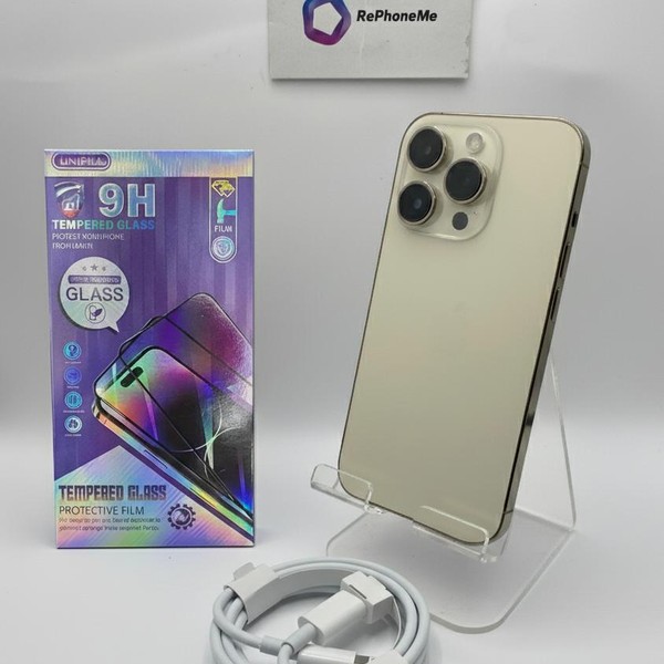 Apple iPhone 14 Pro - Unlocked, Gold, 128 GB, A2650