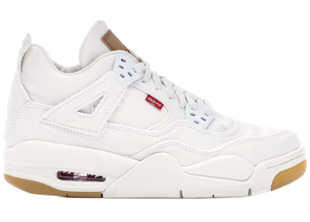 Jordan 4 Retro Levi's White (GS) (Levi's Tag) for sale