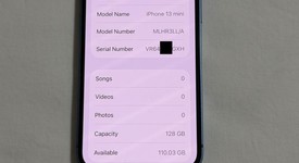 Fair
													Apple iPhone 13 Mini - Unlocked, Blue, 128 GB, A2481, photo 1 of 13