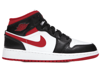 Jordan 1 Mid Gym Red Black White (GS) for sale