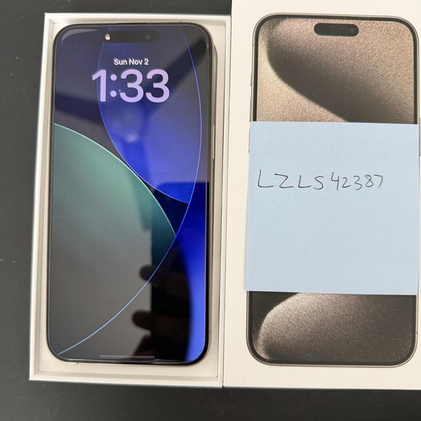 Apple iPhone 15 Pro Max - Unlocked, 256 GB, Natural, A2849