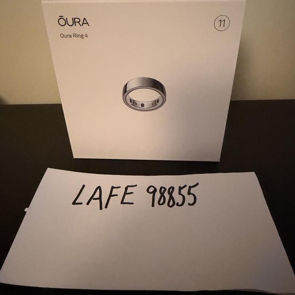 Oura Ring Gen 4 - Silver, Size 11