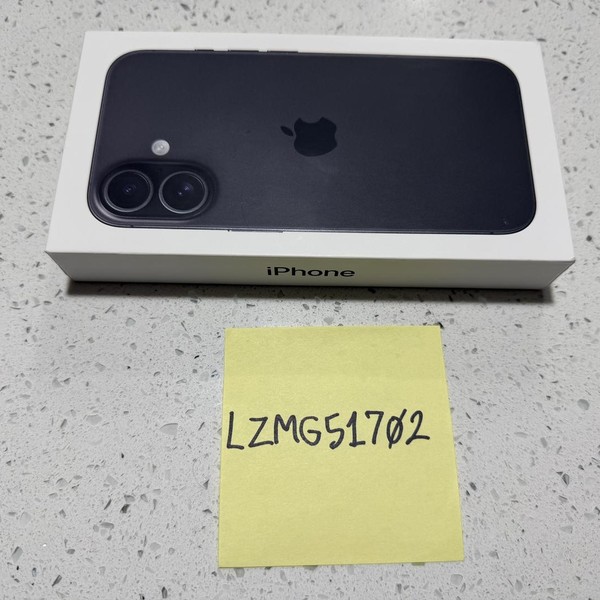 Apple iPhone 16 - Unlocked, 128 GB, Black, A3081