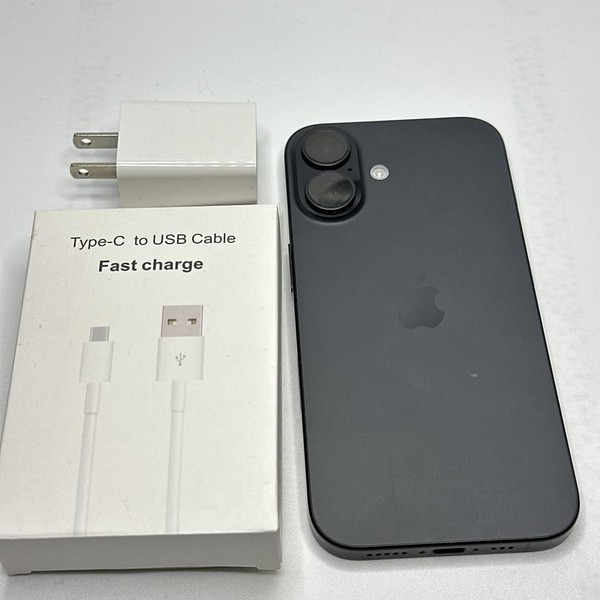 Apple iPhone 16 - Unlocked, 256 GB, Black, A3081