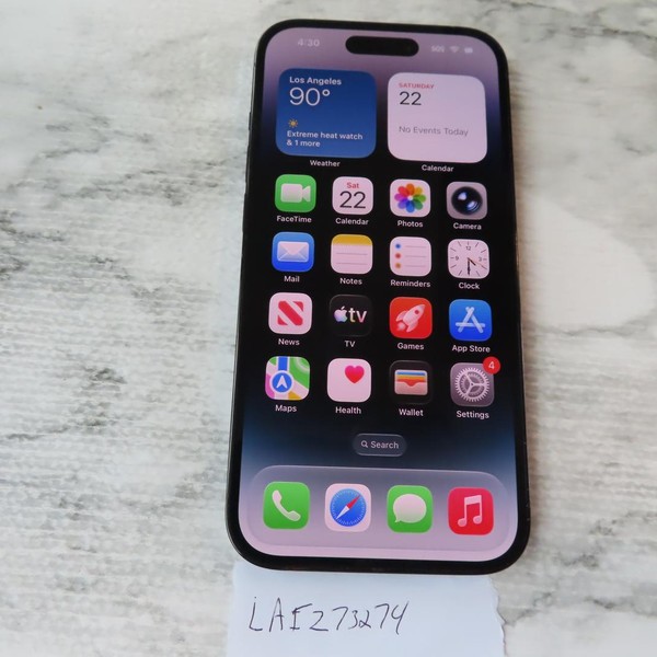 Apple iPhone 14 Pro - Unlocked, 128 GB, Black, A2650