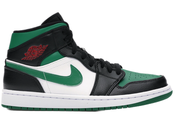 Jordan 1 Mid Green Toe for sale