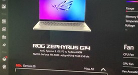 Good
													Asus ROG Zephyrus G14 (2025)  GA403 - AMD Ryzen AI 9, White, 1 TB, 32 GB, photo 4 of 13