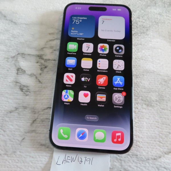 Apple iPhone 14 Pro Max - Unlocked, 128 GB, Purple, A2651
