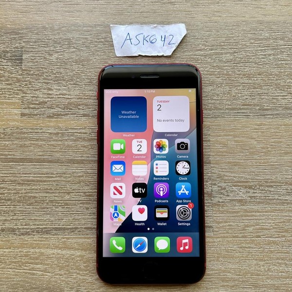 Apple iPhone SE 3rd Gen 2022 - Unlocked, 256 GB, Red, A2595