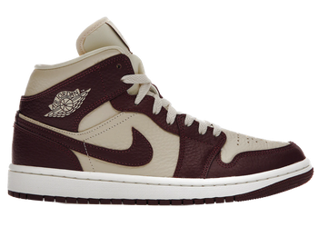 Jordan 1 Mid SE Split Beach Cherrywood Red (Women's) for sale