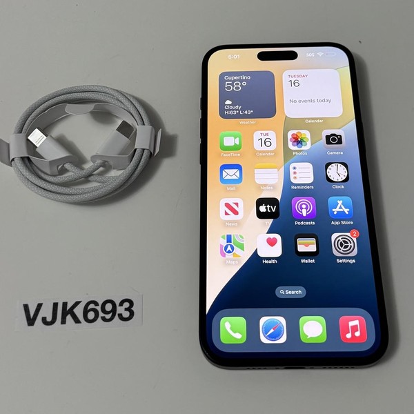 Apple iPhone 16 Plus - Unlocked, 128 GB, Black, A3082