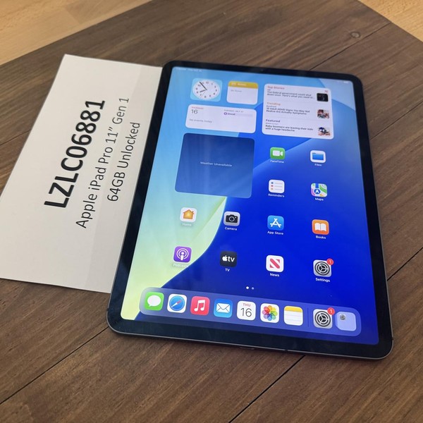 Apple iPad Pro 11 inch 2018 - Unlocked, Gray, 64 GB, A2013