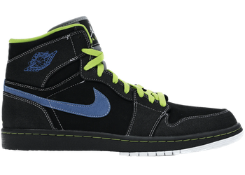 Jordan 1 Retro High Black Cyber Blue Sapphire for sale