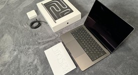 Mint
													MacBook Pro Late 2023 (M3) - 14" - Apple M3 Pro 12-core, Black, 1 TB, 18 GB, 18-core GPU, photo 1 of 6