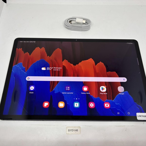 Samsung Galaxy Tab S7 Plus - Wi-Fi, 128 GB, Mystic Black, 6 GB, SM-T970, Wi-Fi