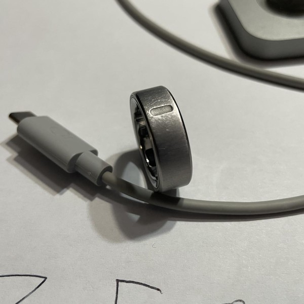 Oura Ring Gen 4 - Brushed Silver, Size 10