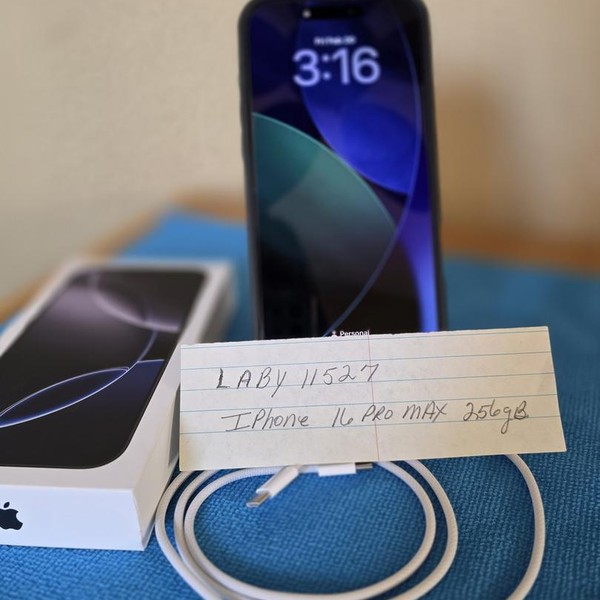 Apple iPhone 16 Pro Max - Unlocked, 256 GB, Black, A3084