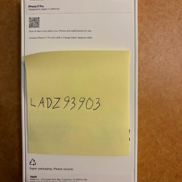 Apple iPhone 17 Pro - Unlocked, 256 GB, Silver, A3256