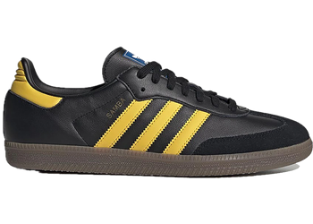 adidas Samba OG Core Black Equipment Yellow for sale