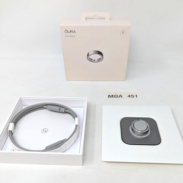Oura Ring Gen 4 - Silver, Size 8
