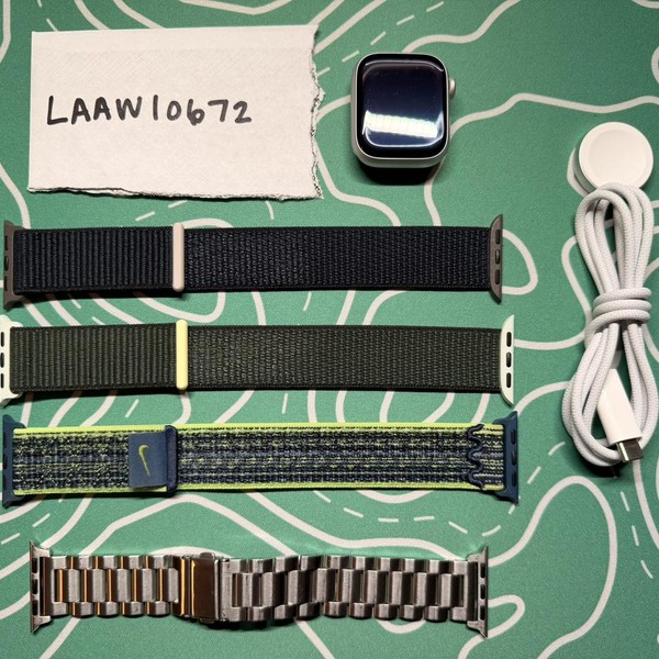 Apple Watch Series 9 41mm - Unlocked, Silver, A2982 - Cellular, Aluminum