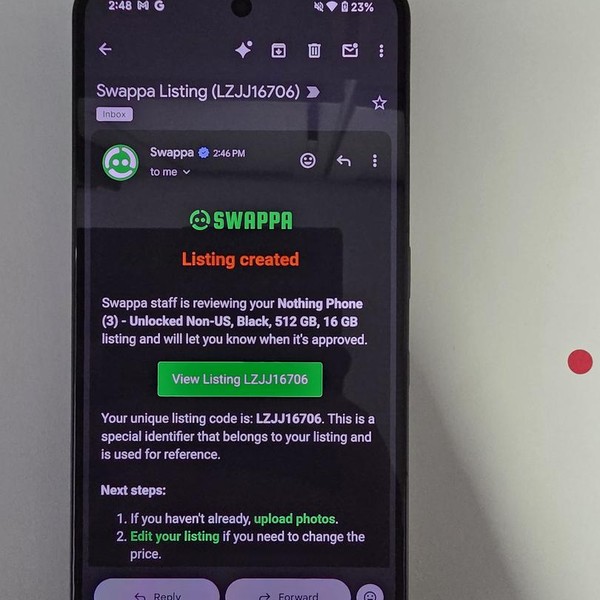 Nothing Phone (3) - Unlocked Non-US, Black, 512 GB, 16 GB