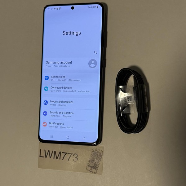 Samsung Galaxy S21 Ultra 5G - T-Mobile, 256 GB, Black, 12 GB, SM-G998U