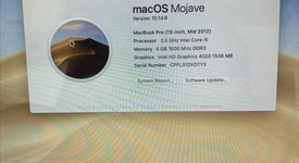 Good
													MacBook Pro 2012 (Unibody) - 13" - Silver, 256 GB, 4 GB, photo 1 of 8