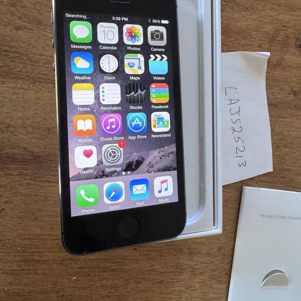 Apple iPhone 5S - Unlocked, 64 GB, Gray, A1533, GSM