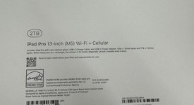 New
													Apple iPad Pro 13" (M5) 2025 - Unlocked, Apple M5 10-Core, Space Black, 2 TB, A3361, Standard Glass, photo 5 of 5