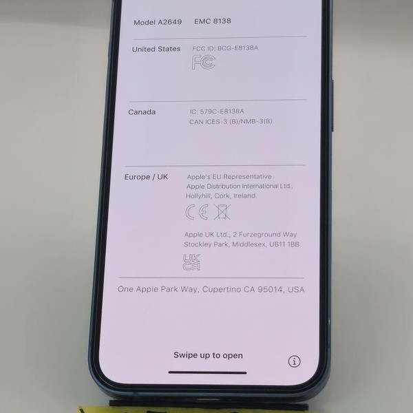 Apple iPhone 14 - AT&T, Blue, 128 GB, A2649