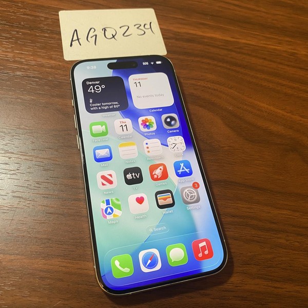 Apple iPhone 15 Pro - Unlocked, 128 GB, White, A2848