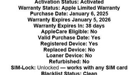 Good
													Apple iPhone 15 - Unlocked, Black, 128 GB, A2846, photo 1 of 10