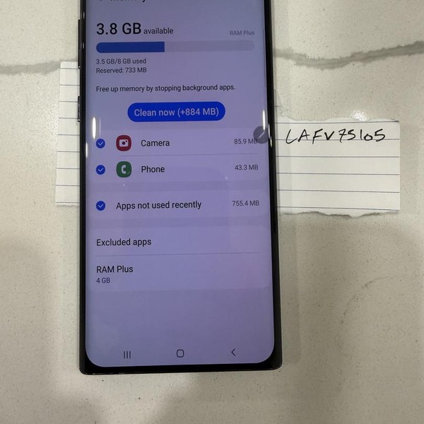 Samsung Galaxy Note 10 - AT&T, 256 GB, Black, 8 GB, SM-N970U
