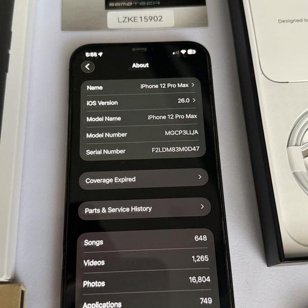 Apple iPhone 12 Pro Max - Unlocked, 512 GB, Graphite, A2342