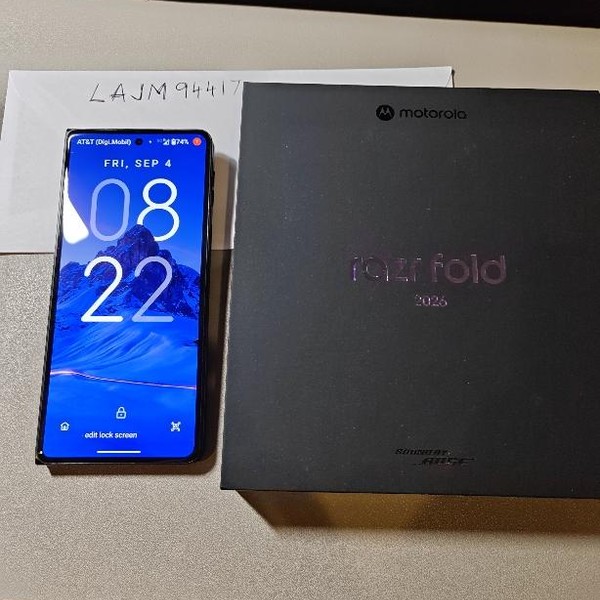 Motorola Razr Fold - Unlocked, 512 GB, PANTONE Blackened Blue