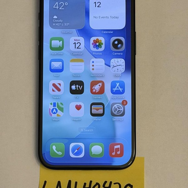 Apple iPhone 15 - Unlocked, 128 GB, Black, A2846