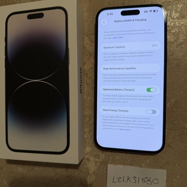 Apple iPhone 14 Pro Max - Unlocked, 256 GB, Black, A2651