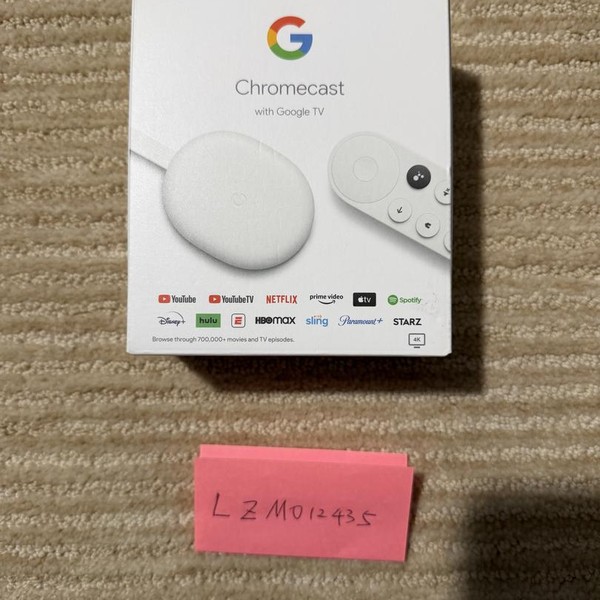 Chromecast with Google TV (4K) - Snow, 4K