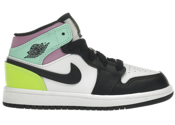 Jordan 1 Mid Pastel Black Toe (PS) for sale
