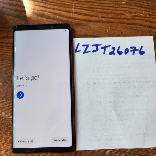 Samsung Galaxy Note 9 - Unlocked, Blue, 128 GB, 6 GB, SM-N960U1