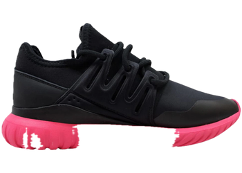 adidas Tubular Radial Black/Black-Pink for sale