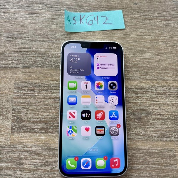 Apple iPhone 16e - Unlocked, 128 GB, White, A3212