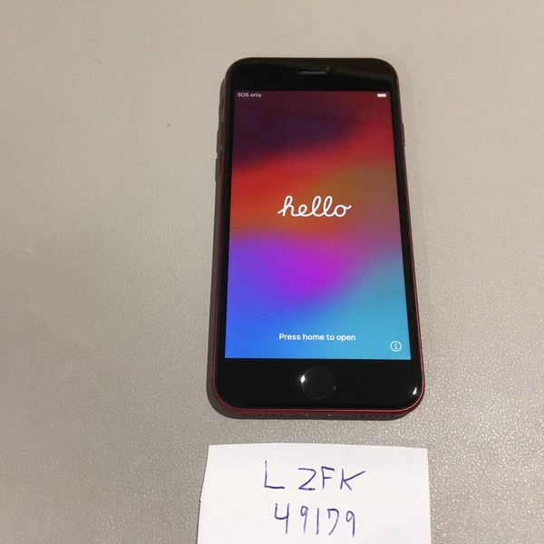 Apple iPhone SE 3rd Gen 2022 - Consumer Cellular, Red, 128 GB, A2595